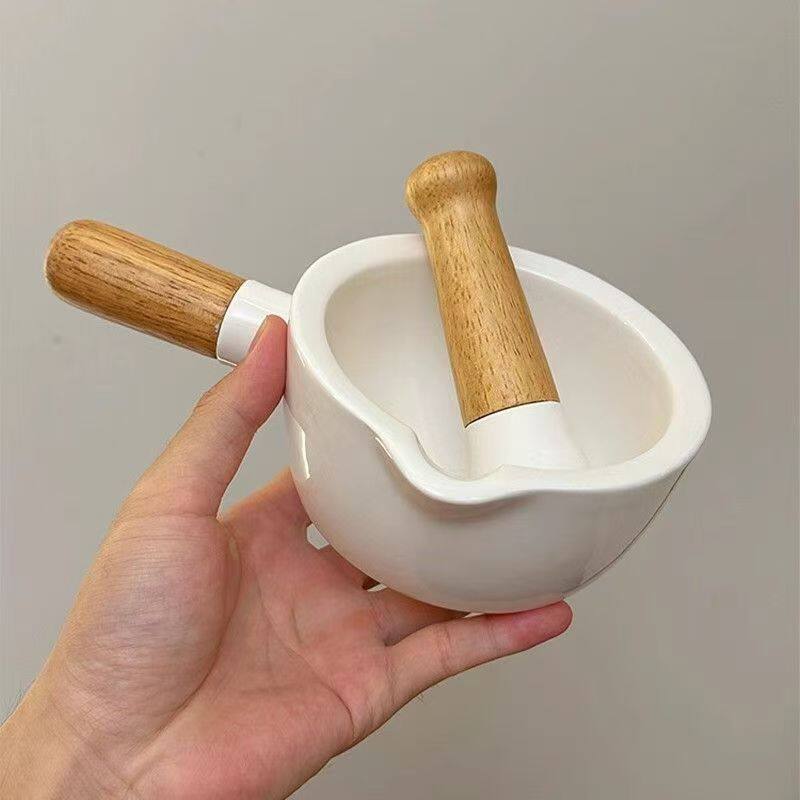 茄子皮蛋手动湘菜擂捣碎