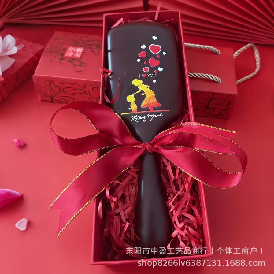 高端精品礼盒檀木气囊梳礼盒母亲节礼物母子款气囊梳防静电护发