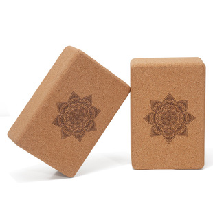 软木瑜伽砖369高密度防滑砖初学者压腿舞蹈健身砖瑜伽辅助软木砖