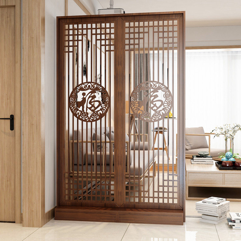 新中式屏风入户进门客厅卧室遮挡家用隔断墙座屏可移动简易小户型,住宅家具,座屏,淘宝优惠券,粉丝福利购,淘宝优惠卷
