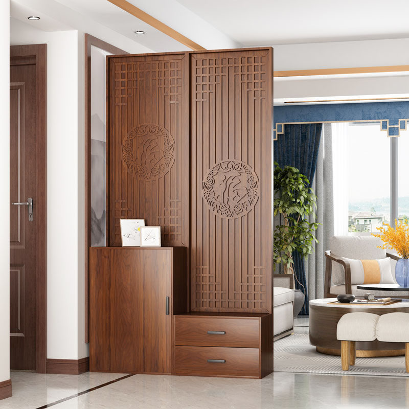 新中式进门玄关柜鞋柜一体间厅柜现代简约隔断柜入户客厅屏风隔断,住宅家具,门厅/玄关柜/玄关架,淘宝优惠券,粉丝福利购,淘宝优惠卷