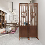 新中式 屏风入户正对门隔断客厅进门遮挡新中式 轻奢创意玄关架折屏