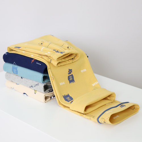 儿童睡裤男童纯棉家居裤