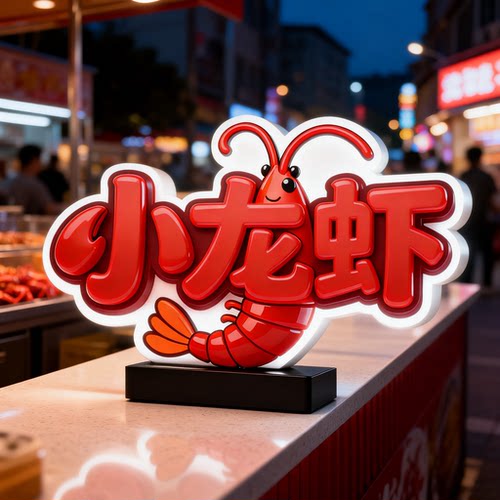 可定制LED充电异型LOGO灯箱