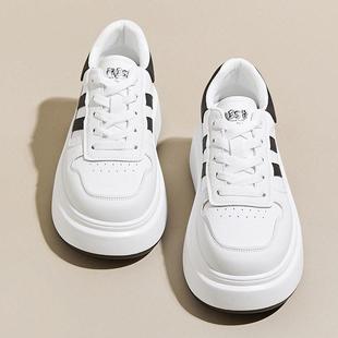 小个子松糕鞋 女婚纱小白鞋 内增高6cm老爹鞋 矮子乐2024秋冬厚底鞋