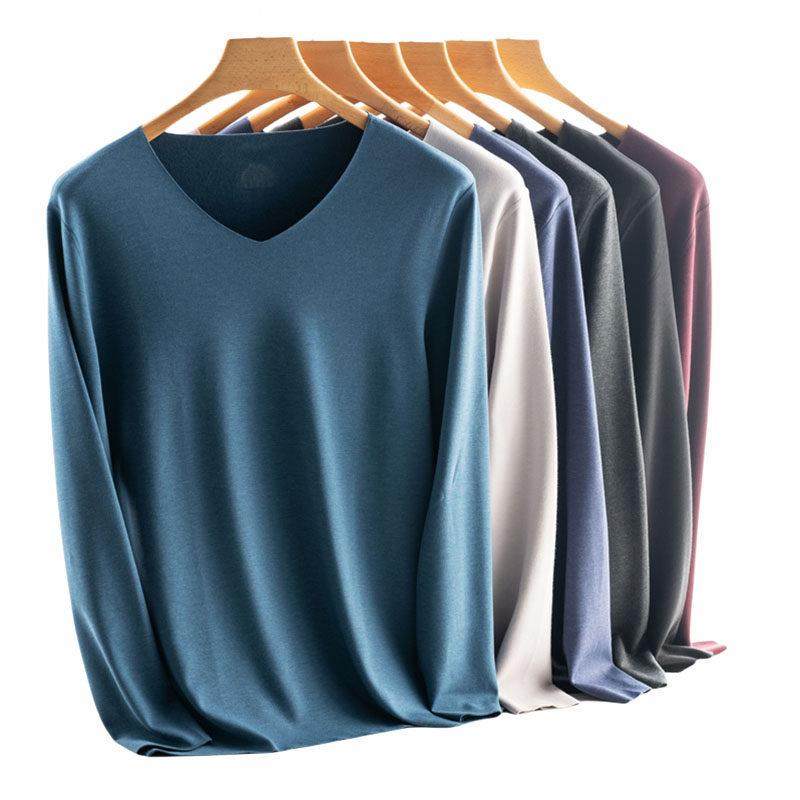 Home Daily~德绒无痕男士保暖内衣加厚加绒秋内穿套装打底衫冬季