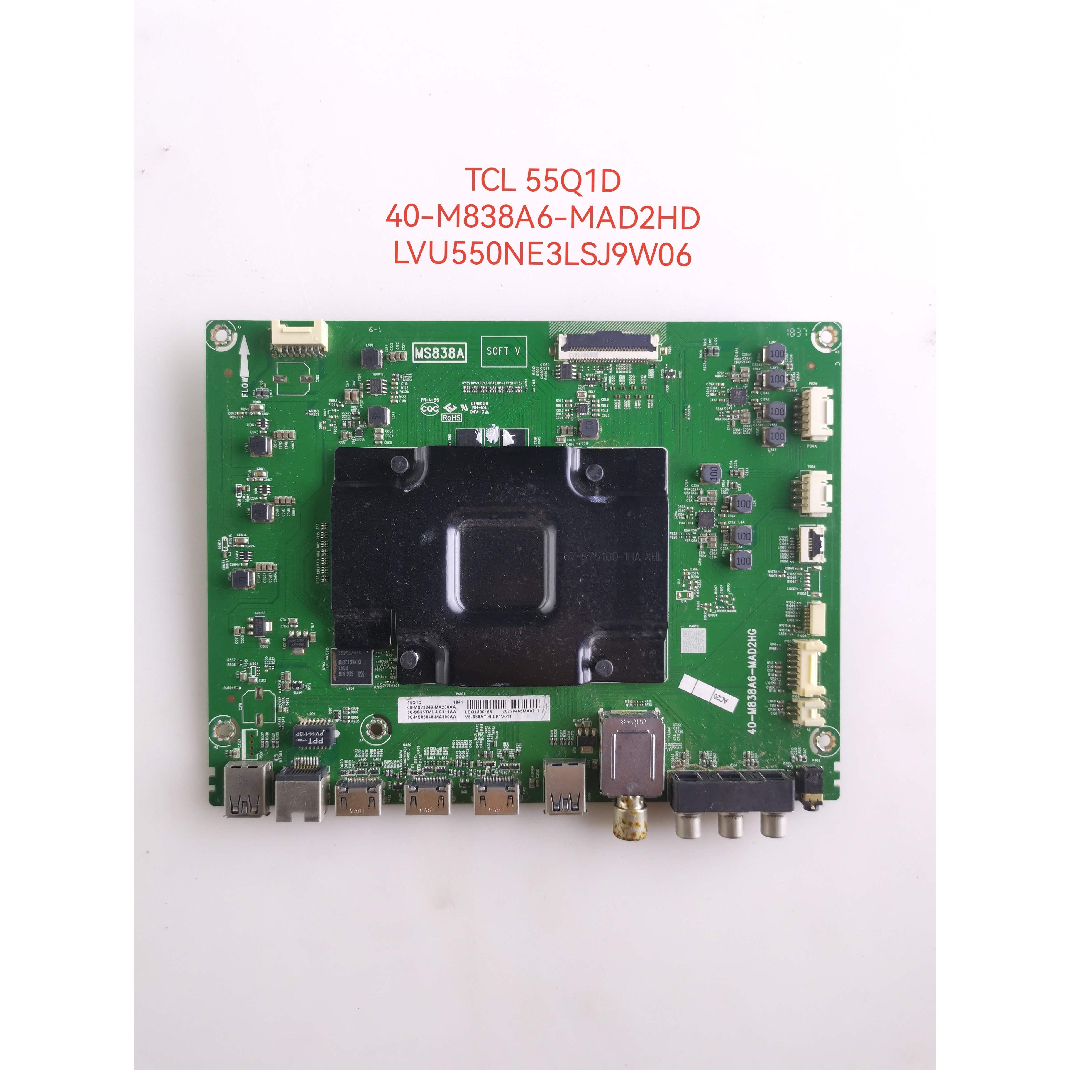 原装TCL55C6 55Q1D主板40-M838A6-MAD2HD配LVU550NE3L SJ9W06