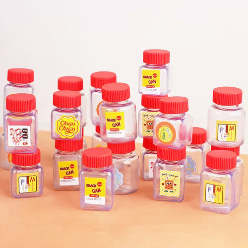 娃娃屋家居摆件微缩食玩超市糖果店场景配件迷你小空瓶过家家玩具