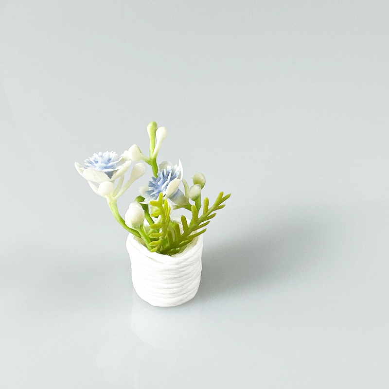 迷你手工小花朵植物微缩食玩场景