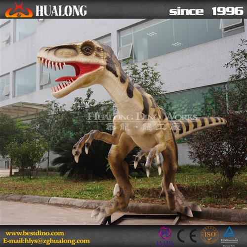 硅胶电动机械恐龙模型仿真仿生电动恐龙恐爪龙模型制作工厂.