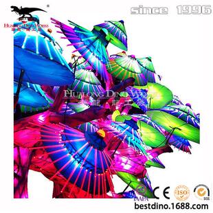 新款彩灯花灯宫灯春节元宵节庙会活动美陈引流自贡灯会厂家.