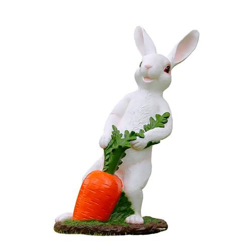 玻璃钢卡通大兔子雕塑摆件大号落地树脂仿真动物模型庭院景观装饰