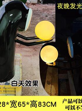 玻璃钢无脸男落地商场开业日式礼物装饰摆件卡通动漫千与千寻雕塑