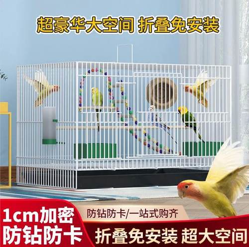 八哥秀眼虎皮新型鸟笼子生态鸽子