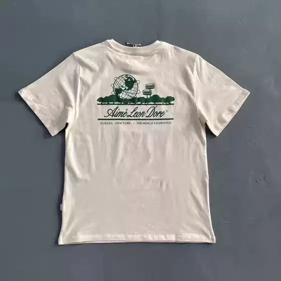 Ald Rose Graphic Tee Short-Sleeved T-Shirt Classic Style European and American Trendy Brand Vibe Style
