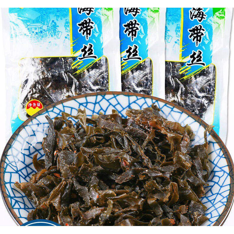 春明60g海带丝开袋即食青岛特产独立包装80干海带丝下饭开胃咸菜