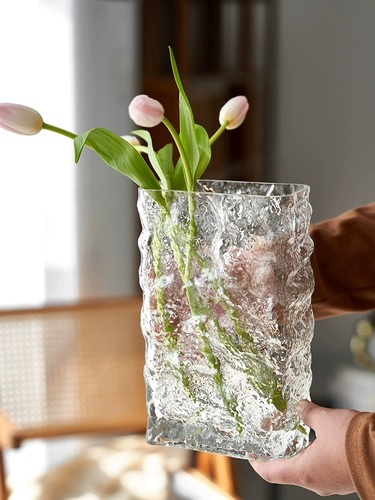 INS WIND GLACIER Постоянная замороженная ваза скандинавская прозрачная стеклянная бутылка гостиная цветочная вставка в Вставка вода цветочный стол