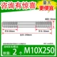 M10*250 [2] Длина толерантности 50