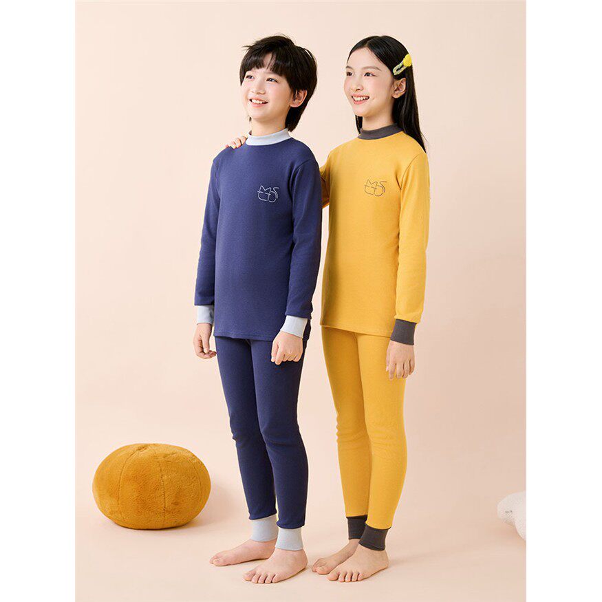 儿童秋衣秋裤纯棉男女童