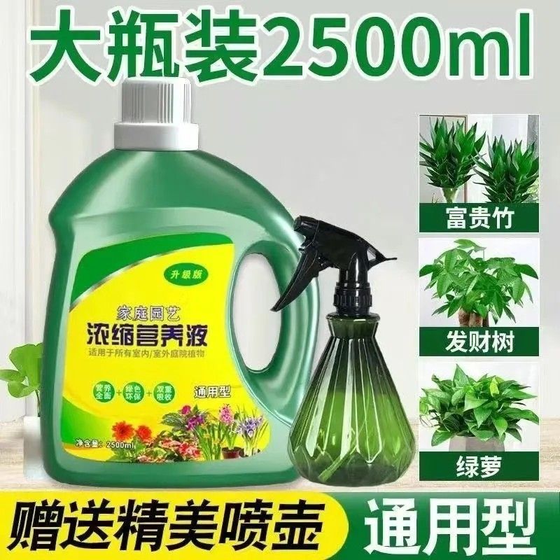 养花营养液通用浓缩型绿箩植物水培水养观音竹富贵竹土养发财树肥