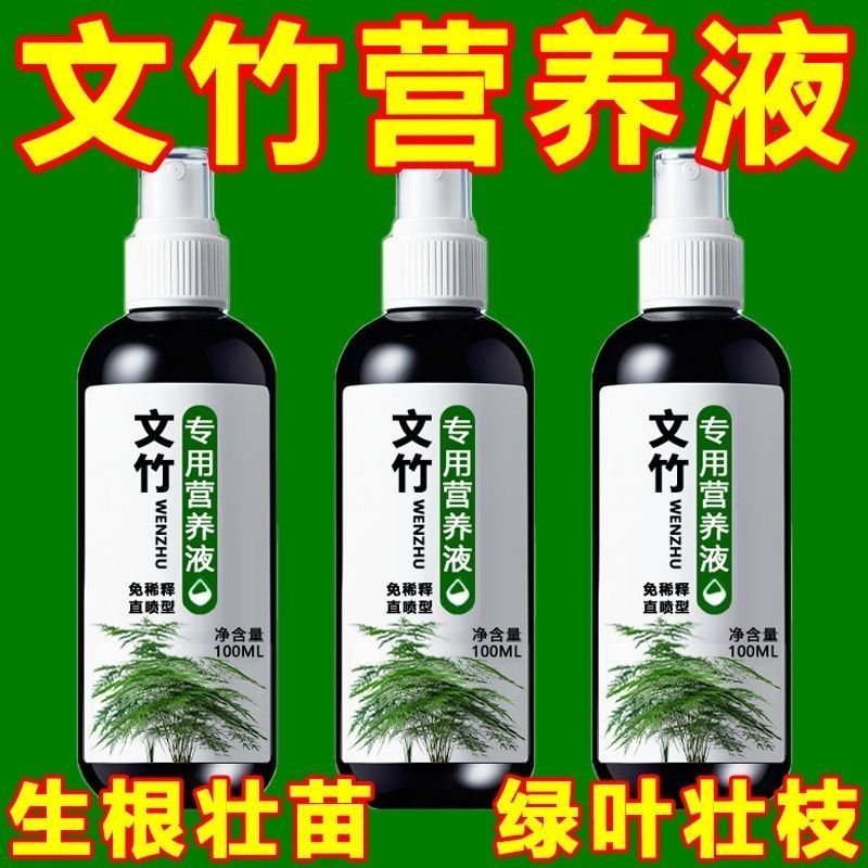 文竹营养液促发芽猛生根专治黄叶干尖烂根促生长黄变绿绿叶壮枝