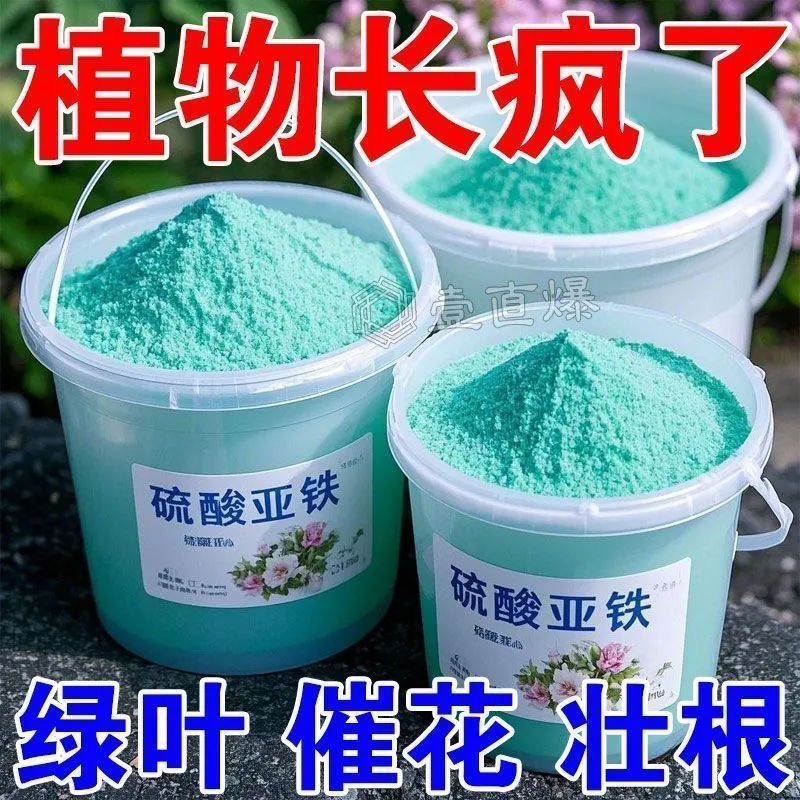 硫酸亚铁花肥花用酸性栀子花通用型肥料铁树黄叶植物养花水溶肥料