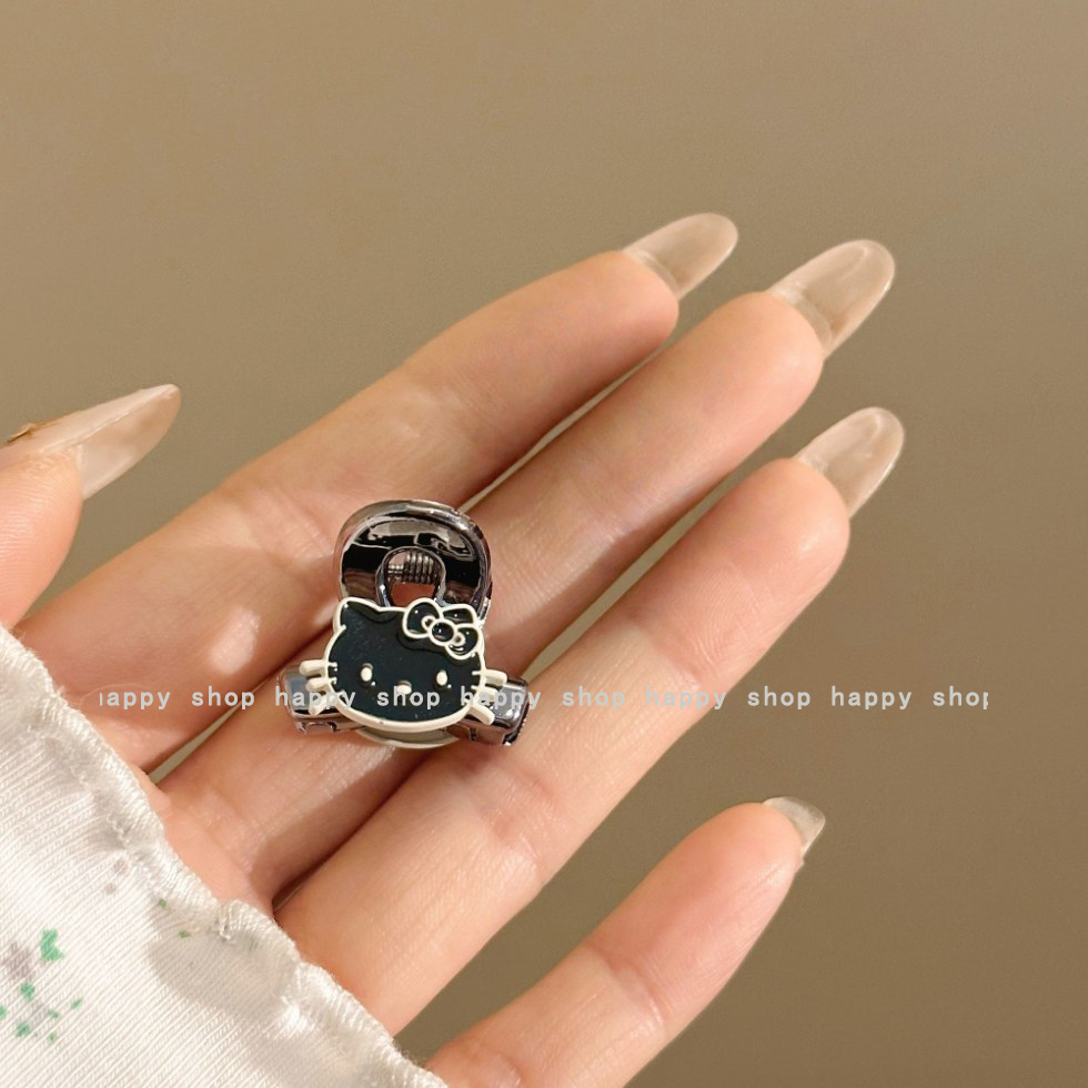 韩系可爱黑色Kitty猫发夹