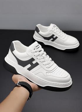 欧洲站潮牌男鞋2025新款秋冬季板鞋男款韩版潮流时尚厚底小白鞋男