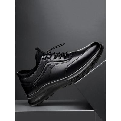 真皮软底防水皮面运动鞋男士2025新款秋冬头层牛皮防滑休闲皮鞋男