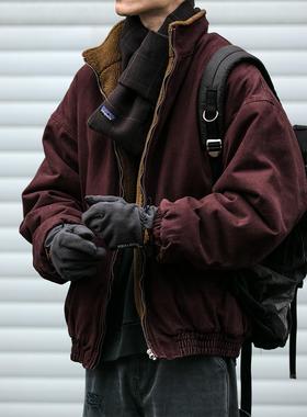 【日系复古】Ander Jurnal立领羊羔绒棉服男冬季宽松加厚保暖棉袄