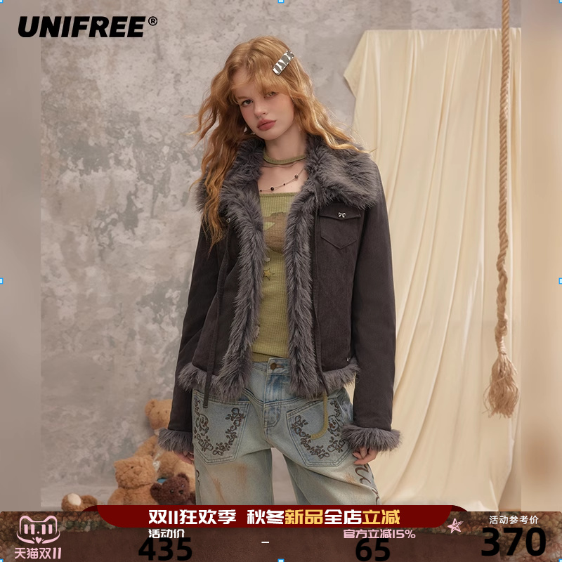 UNIFREE宽松美式复古外套