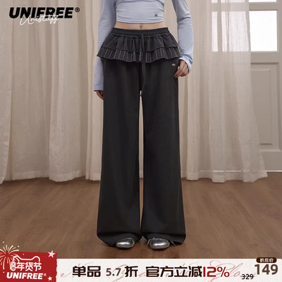 UNIFREE灰色西装休闲裤