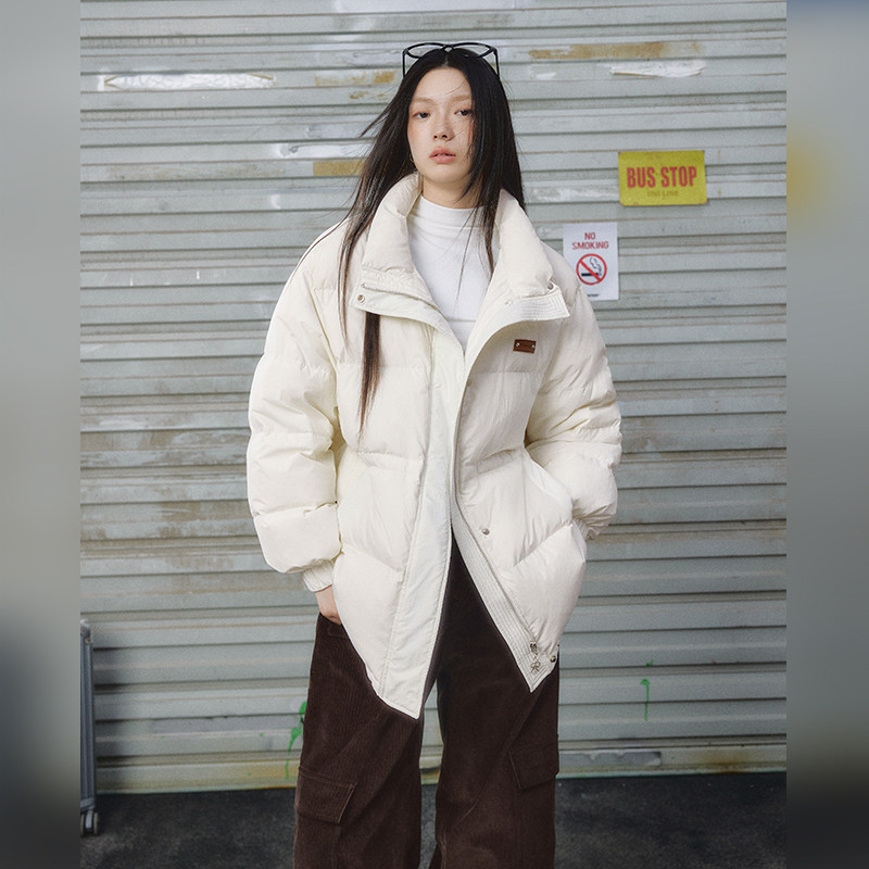 【昕怡专属】UNIFREE韩版连帽羽绒服可拆卸毛领帽子U244Y115C1Z1