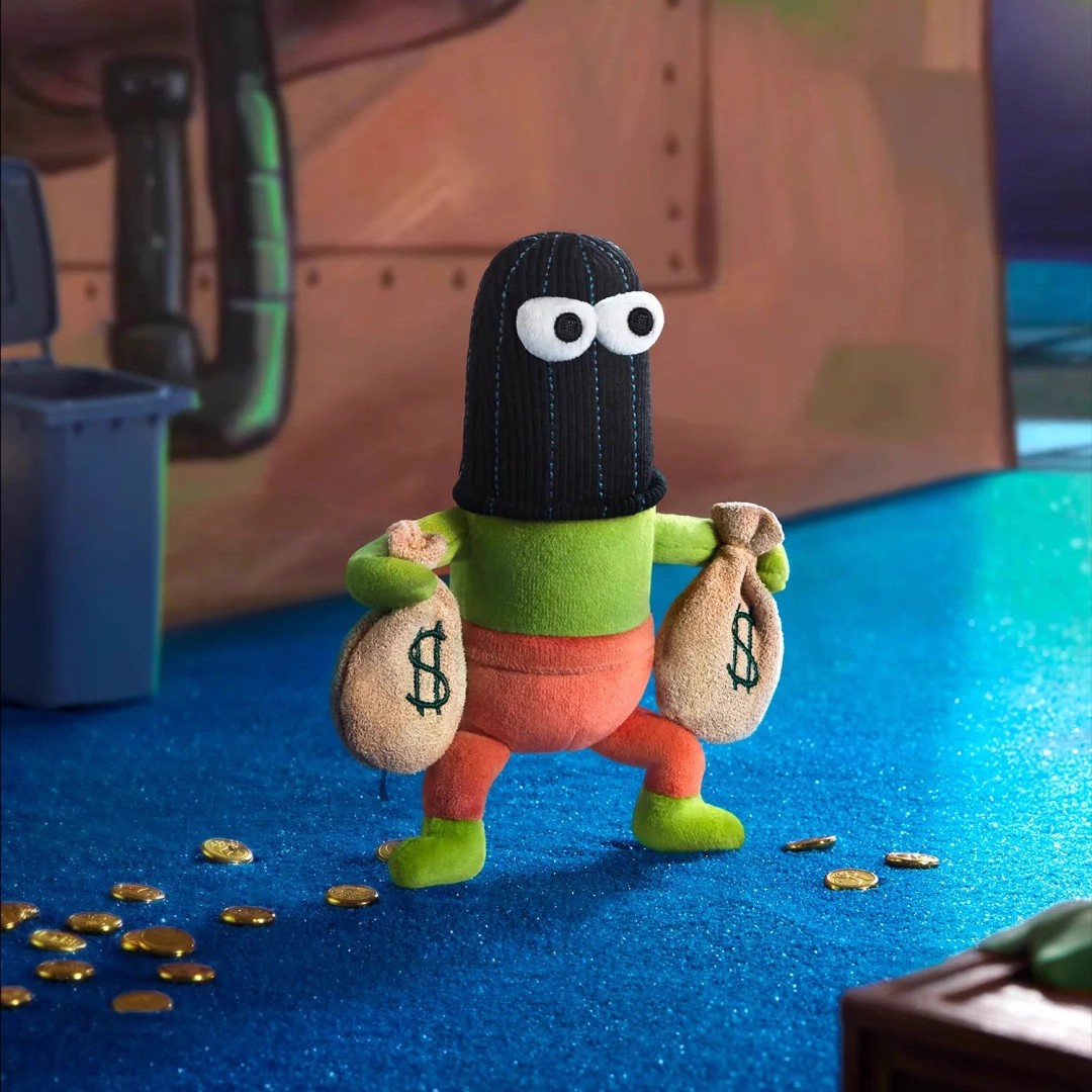 X11正版海绵宝宝比奇堡居民的一天路人鱼毛绒盲盒潮玩送人礼物女