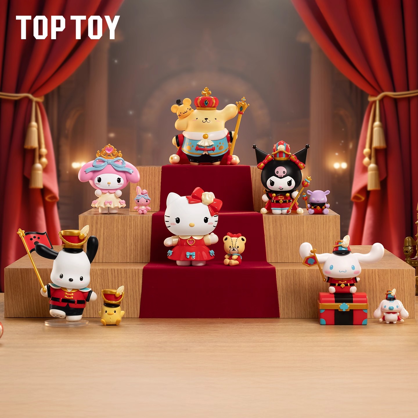 正版TOPTOY三丽鸥家族胡桃夹子盲盒酷洛米hellokitty公仔手办礼物