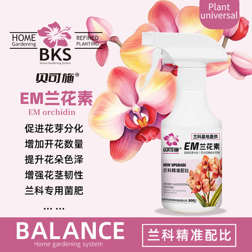 贝可施EM兰花素兰科专用营养液花芽分化延长花期专用液体肥通用