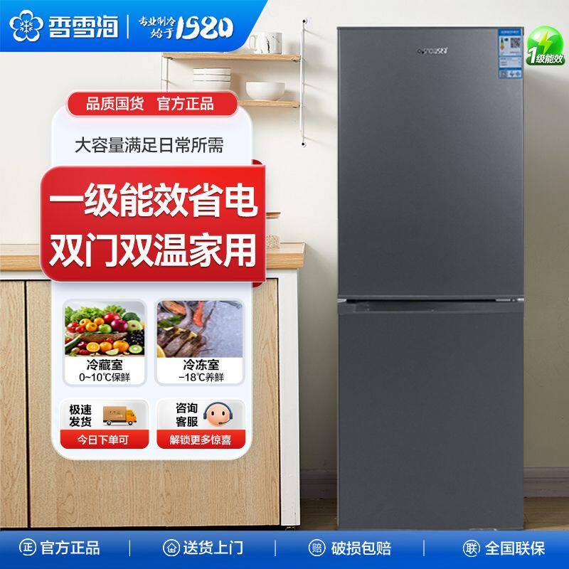 香雪海双门冰箱厨房家用双门冰箱出租房冷藏冷冻节能静音大容量