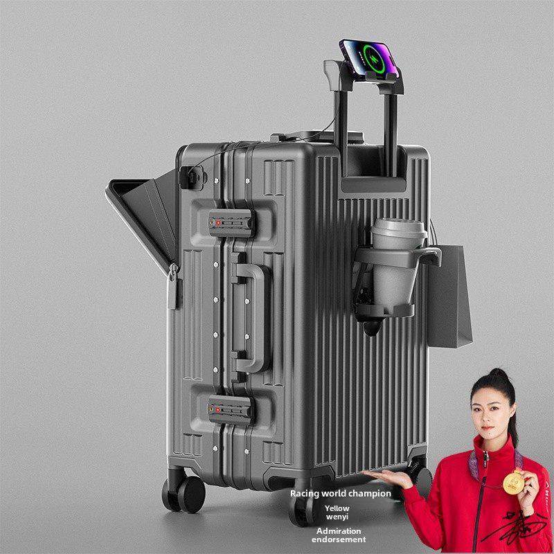 飞宇前开口行李箱2025新款20英寸商务旅行登机箱26英寸大容量手推,箱包皮具/热销女包/男包,旅行箱,淘宝优惠券,粉丝福利购,淘宝优惠卷