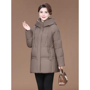 梵薇兰2025冬季短款羽绒服女中老年加大码妈妈装宽松洋气保暖外套
