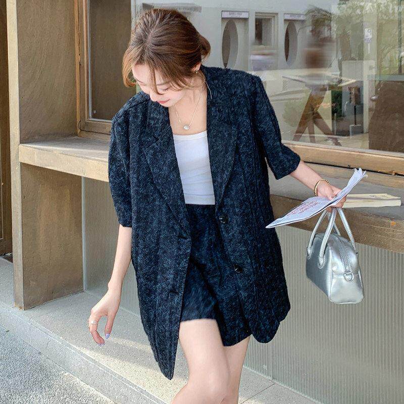 LILY MOST夏季新款巨好看短袖西装套装女薄款新款高级感西服短裤