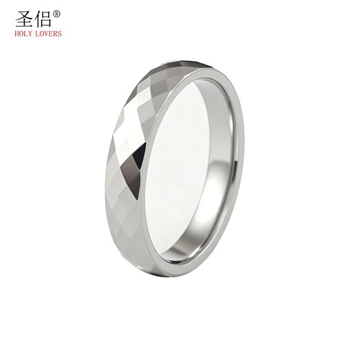 情侣钨金对戒不掉色简约轻奢