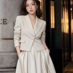 2026春装新款女装时尚穿搭两件套气质西装套装裙子高级感洋气通勤