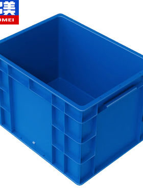 奕多美EU箱汽配周转箱塑料收纳零件盒加厚物流箱蓝色400*300*280m