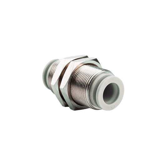 鑫官隔板接头KQ2E08-00穿板接头串板快插直通KQ2E08-00（两头插气