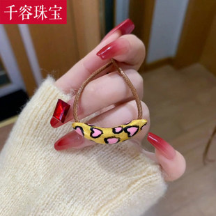 5D硬金黄金拉丝弯管吊坠女999足金新款爱心弯管项链纯金挂坠送礼