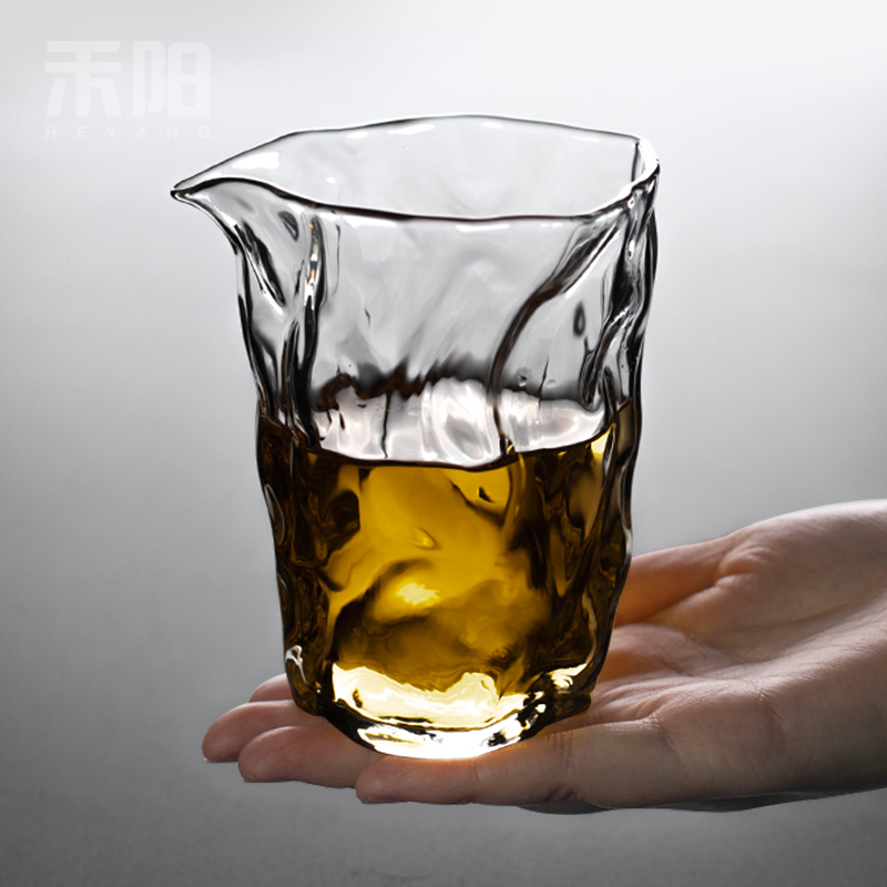 禾阳 耐热玻璃公道杯家用日式功夫茶具加厚倒茶器公杯分茶器匀杯