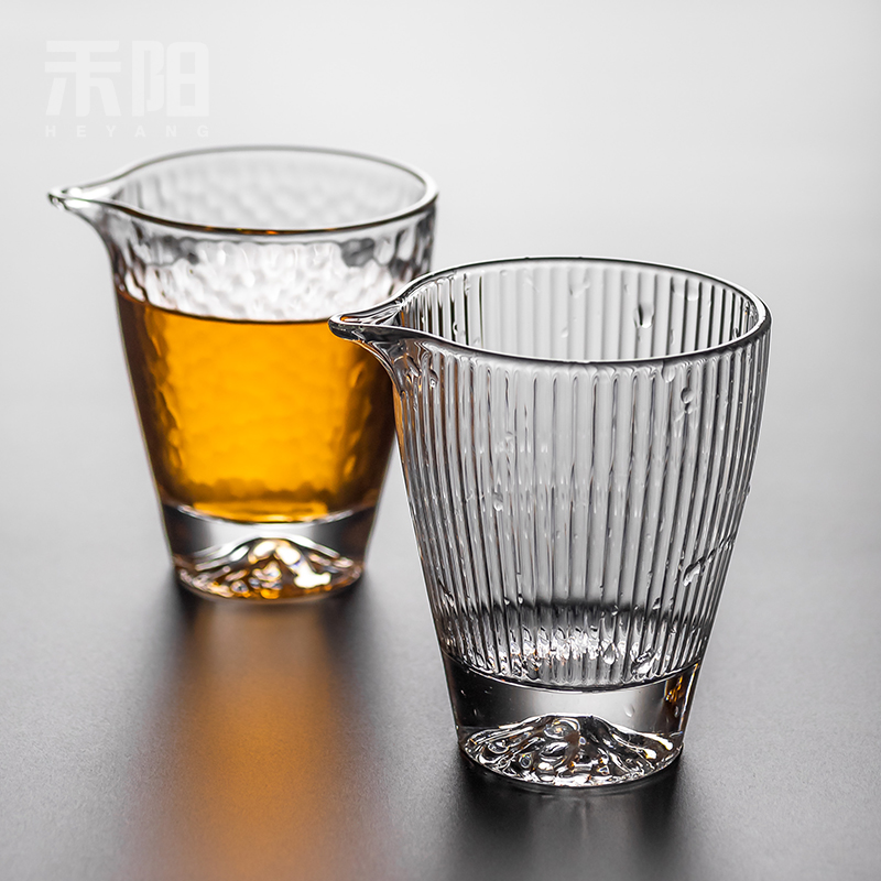 禾阳公道杯日式锤纹雪山泡茶