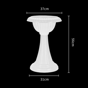高脚花盆加高跟花盆室内室外水仙花盆罗马柱花盆水养塑料庭院花盆