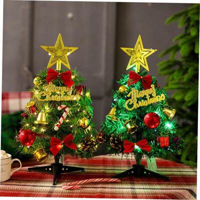 30cm desktop mini Christmas tree package with light圣诞树