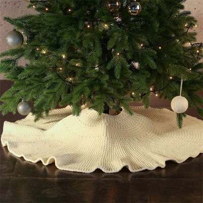 New Venue Layout Christmas Decoration Tree Skirt Thick Wool